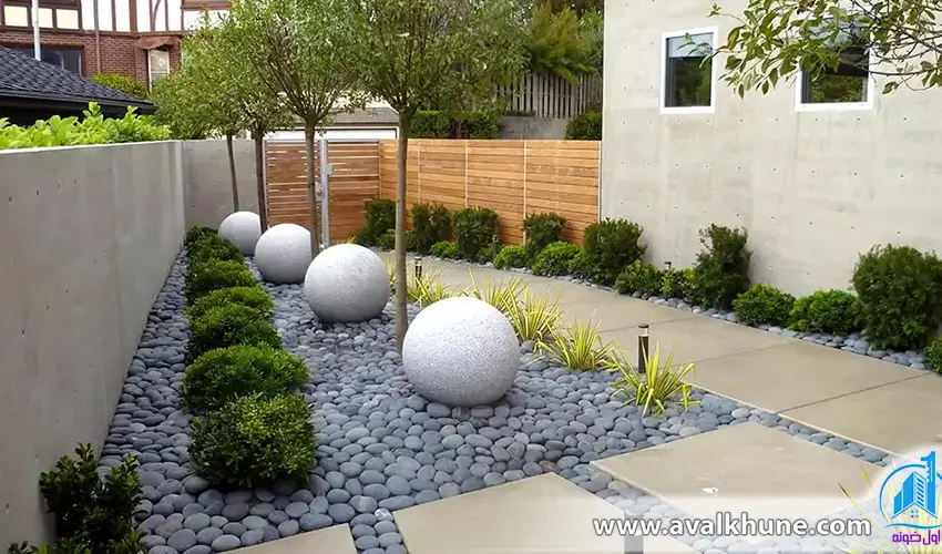 ماسه های سنگ در محوطه سازی ویلا