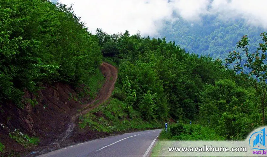 جاده روستای ییلاقی جواهرده