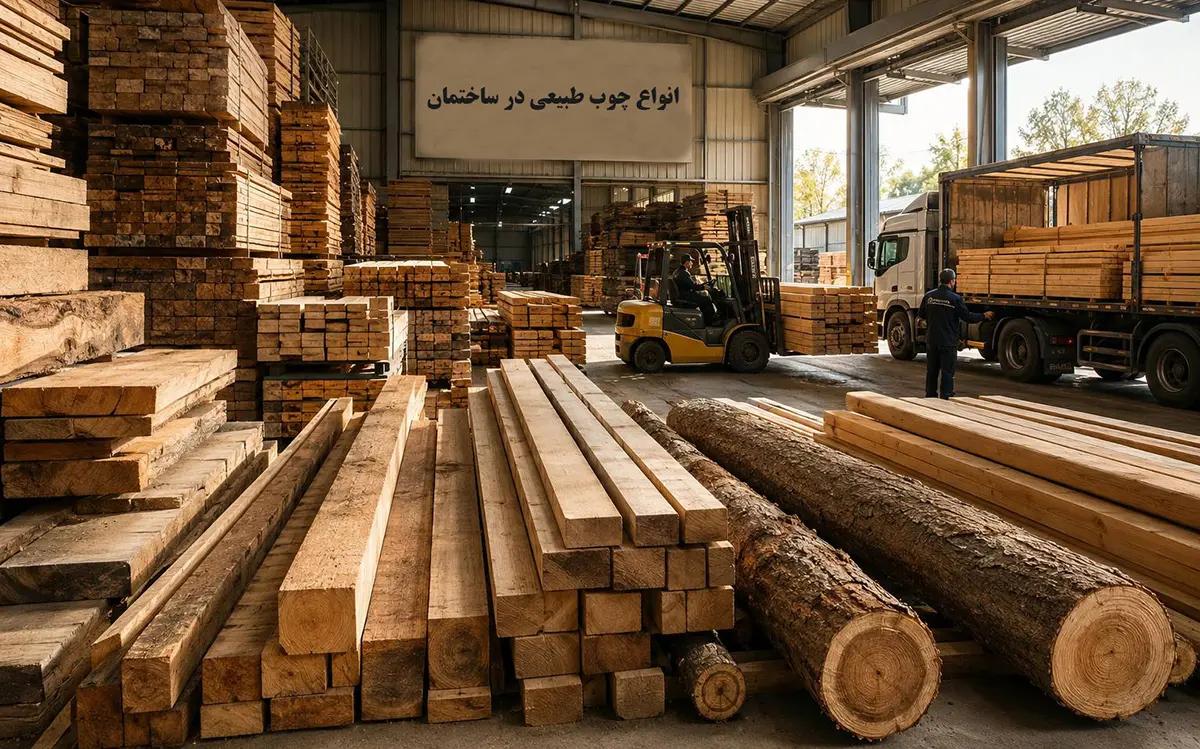 انواع چوب طبیعی در ساختمان