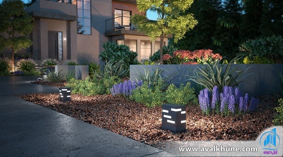 تکنیکهای نورپردازی حیاط و باغچه ویلا به همراه مزایای آن