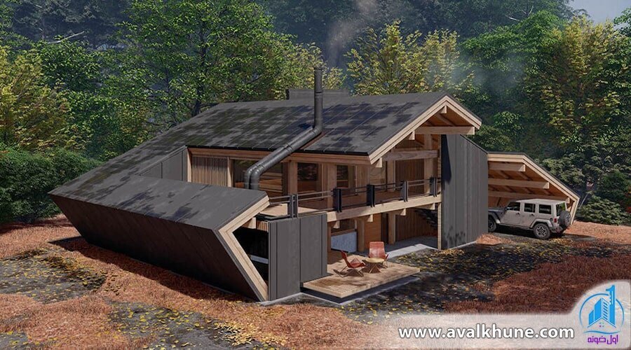 بهترین سبک معماری برای طراحی ویلای جنگلی