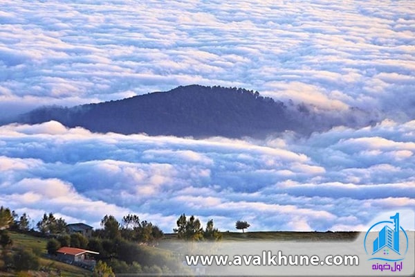 حضور باشکوه ابرها در روستای فیلبند