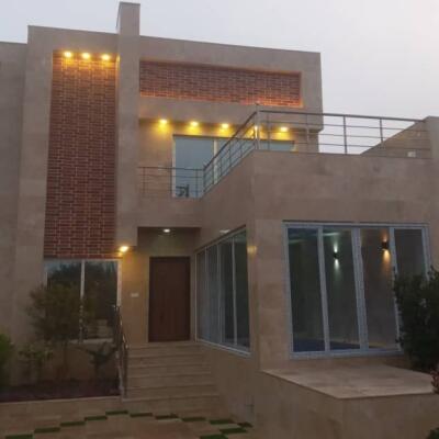 ویلا دوبلکس سنددار، بافت، روف گاردن،  استخر داخلی