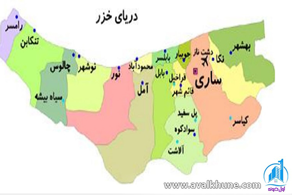 آمل در محاصره شهرهای شمالی ایران