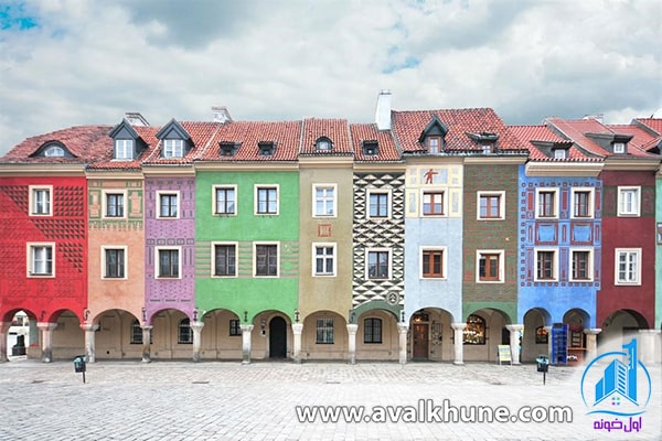 خانه‌های مربعی بازار، پوزنان، لهستان
