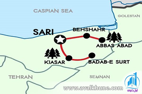 مسیرهای سفر سه روزه به مازندران