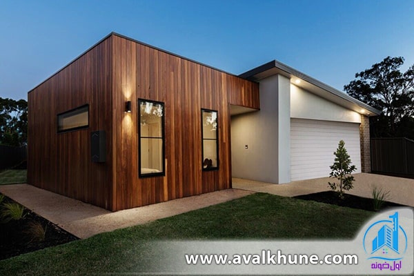 -  طراحی خانه چوبی تک طبقه